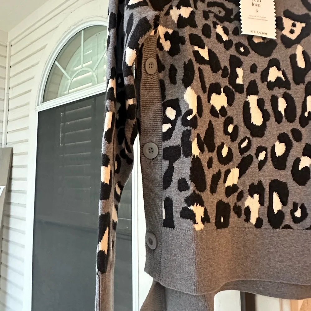 Stella and Dot Leopard Print Sweater - Picture 5 of 5
